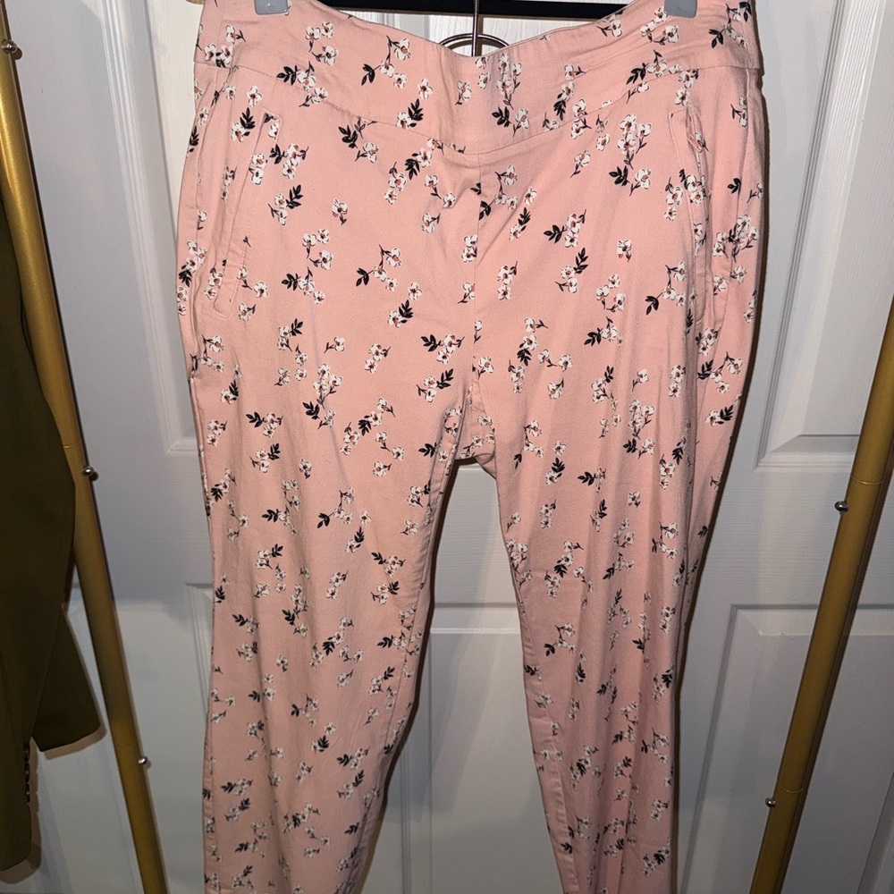 Pink Floral Trousers